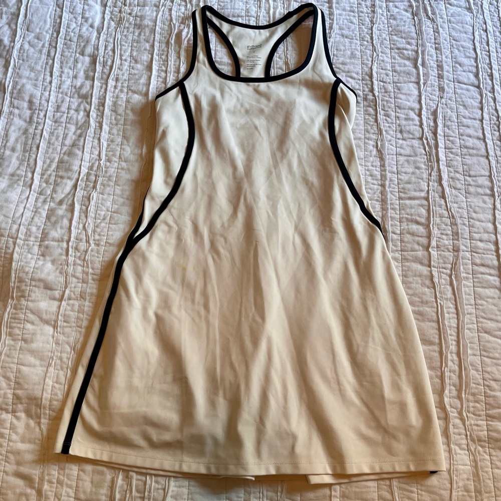 Girlfriend Collective Ivory Active Dress with Built-In Shorts – Size S